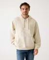 Guess Men's Long Sleeve Hooded Sweatshirt In White
