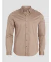 Guess Men's Luxe Stretch Long Sleeves Shirt In Champagne