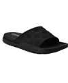 Guess Men's Magaria Branded Elevated Pool Slides In Black