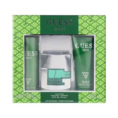 Guess Kids'  Men's Man Gift Set Fragrances 085715329837 In Blue / Green / White