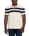 Guess Men's Marina Stripe Polo Shirt In Neutral