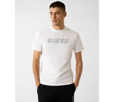 Guess Men's Maska Graphic Print T-shirt In White
