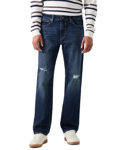 Guess Men's Mason Straight Leg Five-pocket Jeans In Blue