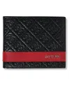 Guess Men's Mesa Billfold Men's Leather Wallet In Black W,red