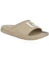 Guess Men's Metzer Branded Slip On Fashion Slides In Light Natural Multi