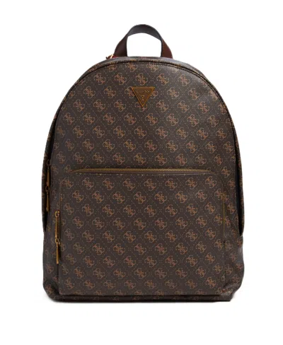 Guess Men's Milano Compact Backpack In Brown,ochre