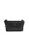 Guess Men's Milano Flat Bum Bag With Front Pocket In Blaster Wash