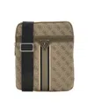 Guess Men's Milano Flat Crossbody Bag In Smog