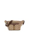 Guess Men's Milano Maxi Bum Bag With Front Pocket In Light Brown