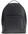 Guess Men's Milano Monogram Pattern Backpack In Gray