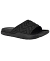Guess Men's Moliano Branded Slip On Fashion Slides In Black