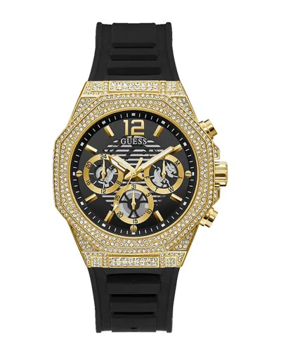Guess Men's Momentum Black Gold Tone Multi-function Watch