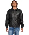 Guess Men's Monogram Aviator Jacket In Black