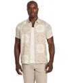 Guess Men's Mosley Tile Print Shirt In Neutral