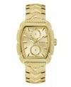 Guess Men's Multi-function Gold-tone Stainless Steel Watch, 40mm In Gold-tone