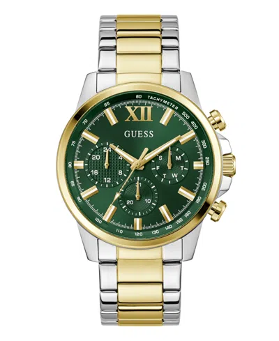 Guess Men's Multi-function Two-tone Stainless Steel Watch, 44mm