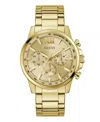 Guess Men's Multifunction Gold Tone Stainless Steel Watch, 44mm