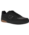 Guess Men's Nastele Branded Lace Up Casual Sneakers In Black