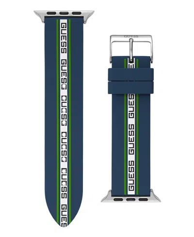 Guess Men's Navy Silicone Apple Watch Strap 42mm-44mm