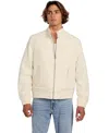 Guess Men's Nolan Linen Harrington Jacket In Multi