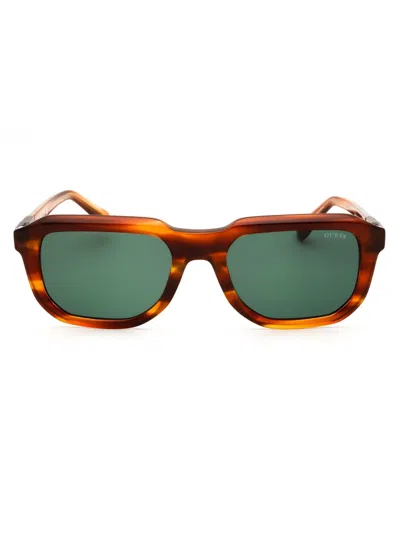 Guess Men's Oval Acetate Sunglasses In Purple