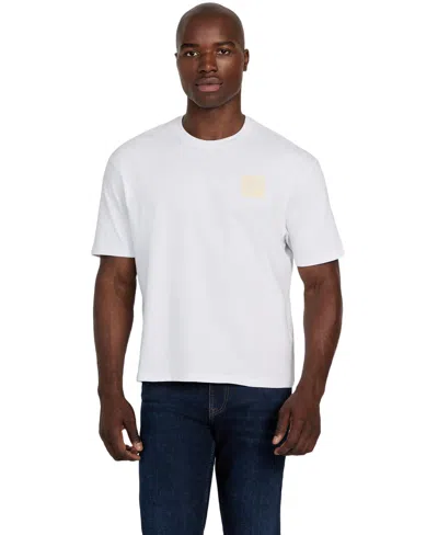 Guess Men's Patch At Chest T-shirt In White