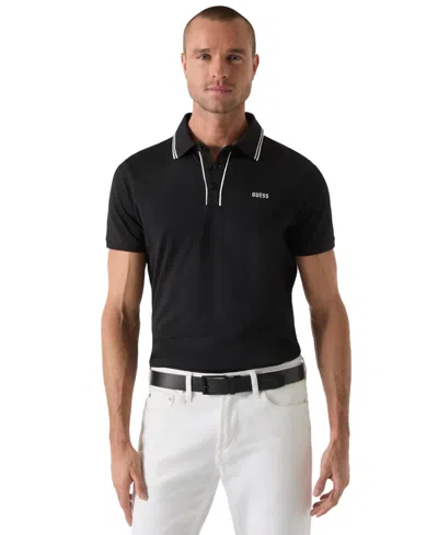 Guess Men's Paul Pique Polo Shirt In Black