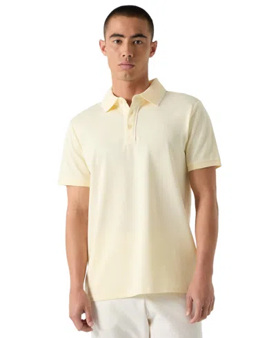 Guess Men's Paul Pique Polo Shirt In Yellow
