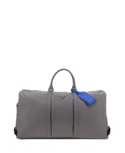 Guess Men's Pisa Double Zip Weekender Bag In Asphalt,blue