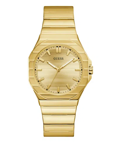 Guess Men's Quartz Jaq Gold-tone Stainless Steel Watch 38mm