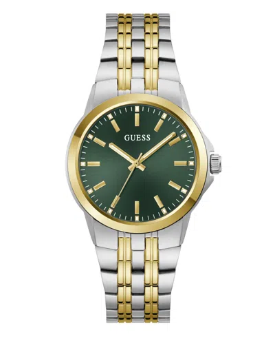 Guess Men's Quartz Two-tone Stainless Steel Watch 39 Mm In Gray