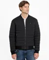 Guess Men's Quilted Reversible Long-sleeve Jacket In Multi