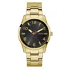 Guess Men's R2 Black Dial Watch In Gold