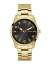 Guess Men's R2 Black Dial Watch In Gold