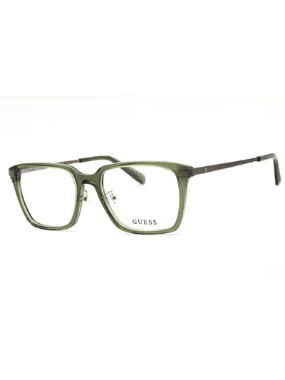 Guess Men's Rectangular Eyeglasses In Green