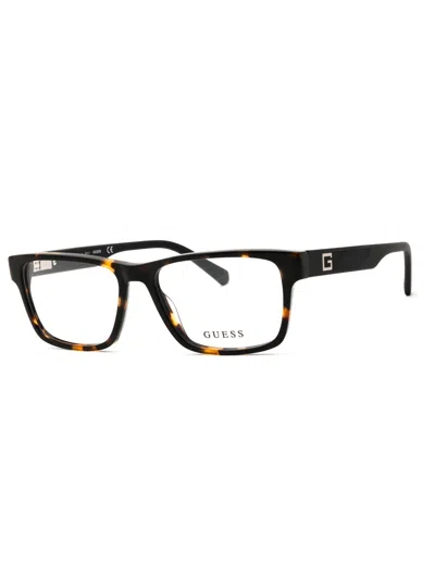 Guess Men's Rectangular Eyeglasses - Sleek Design In Black
