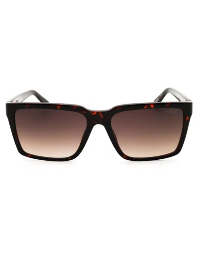 Guess Men's Rectangular Premium Sunglasses In Brown