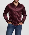 Guess Men's Regal Long Sleeve Shirt In Red