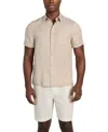 Guess Men's Regular-fit Botanical Jacquard Button-down Shirt In Sage Plant Foliage