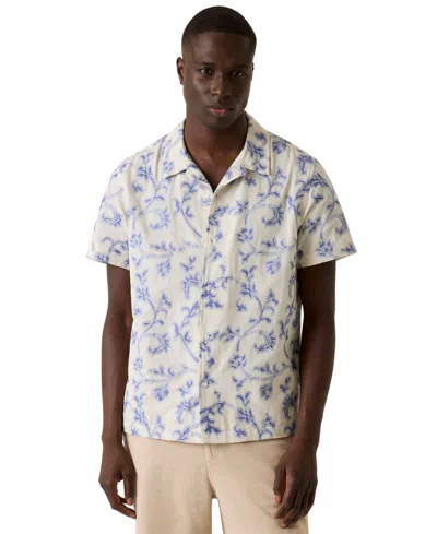 Guess Men's Regular-fit Short-sleeve Shirt In Multi