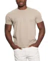 Guess Men's Relaxed Fit Short Sleeve Crewneck Logo T-shirt In Neutral