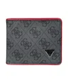 Guess Men's Rfid Quatro G Slim Fold Wallet In Black