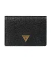 Guess Men's Rfid Tonal Gusset Card Case Wallet In Black