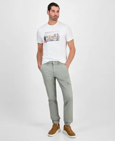 Guess Men's Rubin Kombat Cargo Pants In Gray
