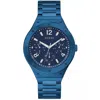 Guess Men's Scope Multifunction Blue Dial Watch In Blue
