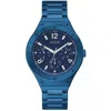 Guess Men's Scope Multifunction Blue Dial Watch In Blue