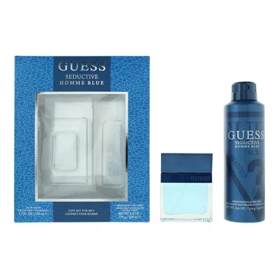 Guess Men's Seductive Homme Blue Gift Set Fragrances 085715329707