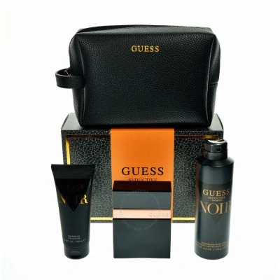 Guess Men's Seductive Homme Noir Gift Set Fragrances 085715329776 In Black / Orange