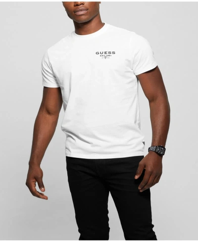 Guess Men's Signature Short Sleeve T-shirt In White