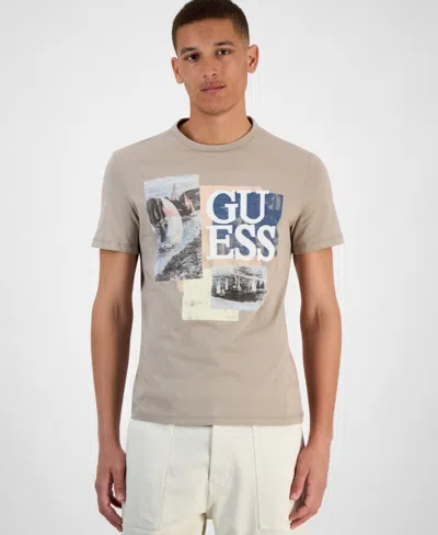 Guess Men's Slim-fit Sail Boat Graphic T-shirt In Impact Grey